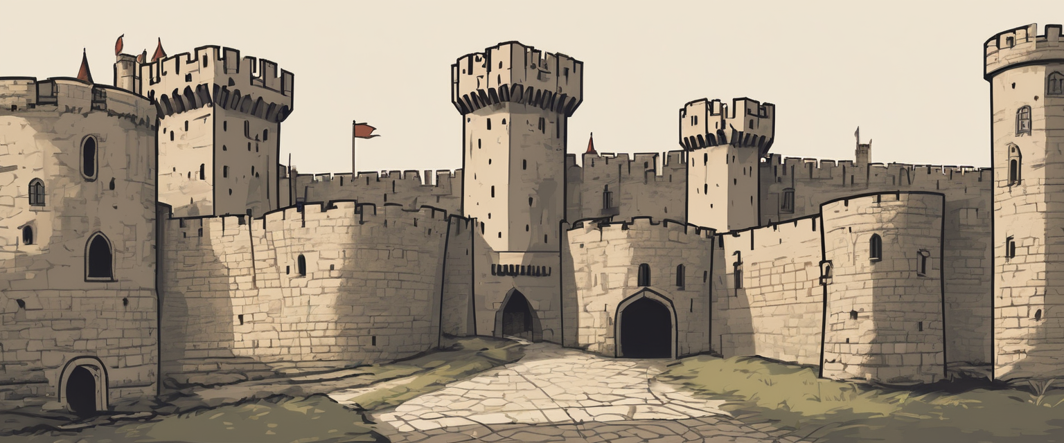 Schema: verschil tussen donjon, burcht en citadel